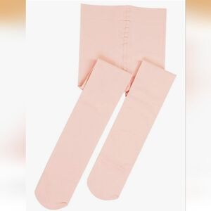 Toddler Girls Ballet Tights - Thick Soft Footed Dance Tights, Pink, 3-5T